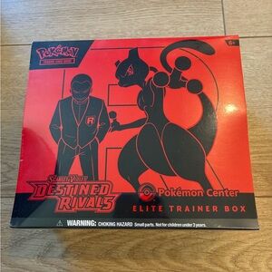 Pokemon Destined Rivals ETB Elite Trainer Box Pokemon Center Exclusive Sealed